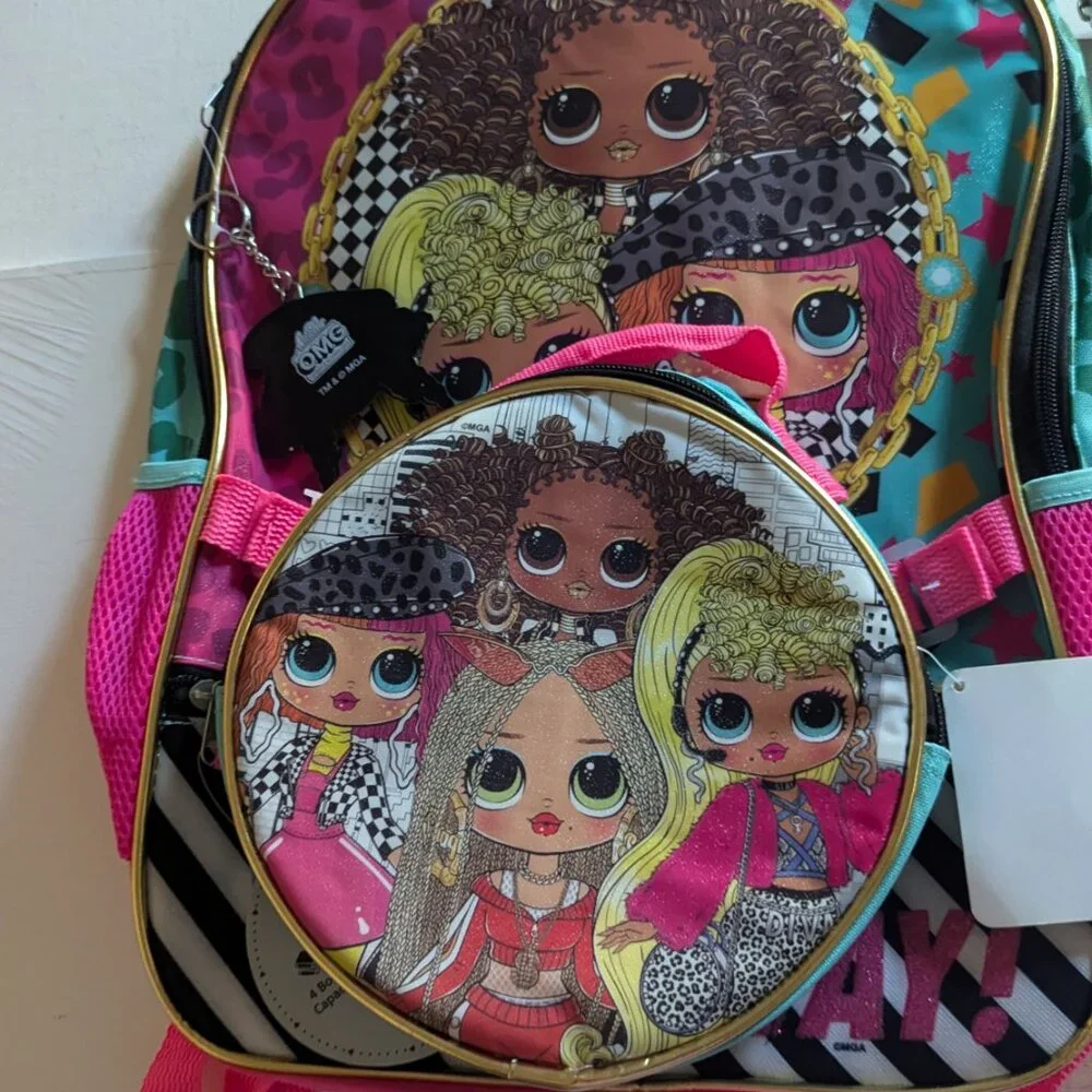 NWT LOL Surprise! Slay the Runway 5p Backpack Set Fashion L.O.L. Dolls Xmas Gift